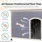 Large Solid Wooden Dog House,Suitable for Both Indoor and Outdoor, Suitable for Large Dogs and Animals of The Following Size, Easy to Clean,Can DIY,45.75" W x 31.25" D x 32.5" H