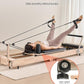 VEVOR Pilates Reformer Machine, Pilates Workout Equipment for Home Gym Studio Use, Pilates Bed with Dual Resistance- Spring & Cord, Reformer Set, Up to 400 LBS