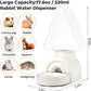 mini&moe Rabbit Water Bottle - 17.6oz Guinea Pig Water Bottle No Drip for Cage Automatic Gravity Silent Hanging Bunny Water Dispenser with Floating Bowl for Hamster, Gerbils, Ferret, Chinchilla