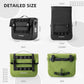 ROCKBROS Bike Panniers 15L Capacity Waterproof Bike Rack Bag Bicycle Panniers for Cycling Commuting Bikepacking Green 2PCS