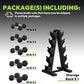 Hex Dumbbell Sets with Rack, 60-550 lb Rubber Encased Exercise & Fitness Dumbbells Set with Rack Option, Hand Weight for Strength Training, Weight Dumbbells