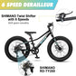 Glerc Mars Kids Mountain Bike, 20 24 Inch Fat Tire Bike for Teen Ages 6-14 Year Old, Bicycle with 2.8-Inch Wide Tires and 6 Speed Drivetrain, Multiple Colors