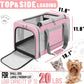 Cat Carrier 20lbs Top Open/Soft Sided Small Pet Dog Travel Carrying Crate/Collapsible Puppy Transport Carry Bag/Sturdy Pet Cages Chihuahuas Mini Dog 10lbs Pink