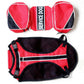 Serijoars Dog Vest Harnesses with Saddlebag Backpack for Camping & Travel - Reflective Hound Hiking Backpack Saddle Bag - Lightweight Vest Harness for Medium & Large Dogs (Red, S)