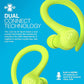JLab Go Air Sport True Wireless Earbuds, Yellow, Featuring C3 Clear Calling, Secure Earhook Sport Design, 35+ Hour Bluetooth Playtime, and 3 EQ Sound Settings