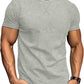 LOGEEYAR Men's Athletic Washed T-Shirts Basic Crew Neck Tees Tops Causal Distressed Cotton T Shirts for Men
