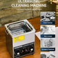 CREWORKS Ultrasonic Cleaner with Heater & Timer, 1/2 Gallon Stainless Steel 60W Ultrasonic Cleaning Machine with Degas & Gentle, 2L Sonic Machine for Professional Jewelry Watch Glasses Cleaning