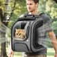 Pecute Cat Backpack Carrier, Large Space Cat Bubble Backpack, Breathable Cat Carrier, Shaded Dog Backpack Carrier, Ergonomic 3D Design for Travel, Hiking, Suitable for Shopping, and Vet, Gray