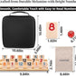 Upgraded Rummy Cube Game Set 6-8 Players with 8 Wooden Holders and 214 Rummy Tiles, Travel Family Board Game for Adults and Kids
