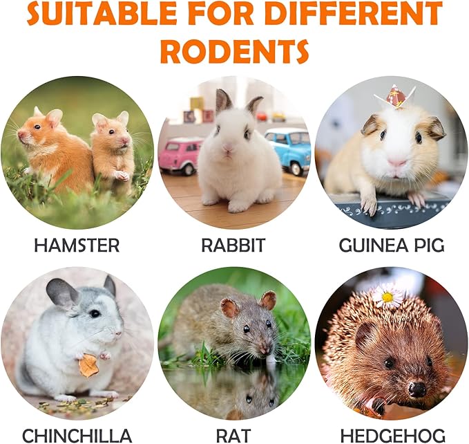 Sofier 32Pcs Timothy Hay Sticks 320g for Rabbit, Guinea Pig, Hamster - Natural Handmade Treats and Chews for Teeth - Chinchilla, Rat, Gerbil Toys