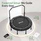 BCAN 40"/48" Rebounder Trampoline for Adult, 450/550LBS Fitness Trampoline with Bungees, Adjustable Handle, Stable & Quiet, Indoor Outdoor, Whole-Body Workout & Relaxation at Home for Women/Men
