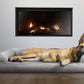 Furhaven Orthopedic Dog Bed for Large Dogs w/ Removable Bolsters & Washable Cover, For Dogs Up to 95 lbs - Faux Fur & Velvet Sofa - Smoke Gray, Jumbo/XL