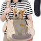 Ownpets Pet Sling Carrier, Fits 15 to 25lbs Extra-Large Dog/Cat Sling Carrier Reversible and Hands-Free Dog Bag with Adjustable Strap and Pocket Shoulder Pad, Beige
