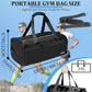ORKELS Gym Bag with Shoe Compartment, 29L Sports Duffle Bag for Men and Women, Travel Backpack with Wet Pocket, Tear-Resistant Overnight Bag for Fitness, Workout, and Travel