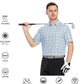Men's Golf Polo Shirts Short Sleeve Striped Performance Moisture Wicking Dry Fit Golf Shirts for Men