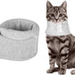 Cat Neck Brace, Breathable & Adjustable Cone Collar After Surgery Recovery Anti-Scratch Anti-Lick Protection, Cat Cone Collar for Small Medium Dogs Puppies Kittens (Grey, M)