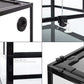 REPTI ZOO Reptile Glass Terrarium, 18" x 18" x 24" Knock-Down Reptile Habitat Tank with Double Hinge Door & Top Screen Ventilation and Side Mesh Ventilation, 30 Gallon Large Reptile Terrarium