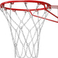 Basketball Net, Stainless Steel Braided Chain Heavy Duty, Standard Basketball Net (12 Links), Quick Installation. Suitable for Indoor and Outdoor Climates