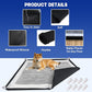 Dog Pee Pad Holder, Puppy Pad Holder Tray for 24'' x 24'' Training Pads, 15pcs Dog Potty Tray Set Include High Edge Silicone Mat & 6 Activated Charcoal Disposable Puppy Pads & 8 Holder Clamps