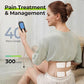 AUVON 3-in-1 TENS Unit Muscle Stimulator, EMS Massage Machine with 40 Intensities for Gradual Shoulder, Sciatica, Back Pain Relief, 24 Modes Rechargeable Electronic Pulse Massager with 12 TENS Pads