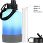 DRINCO Stainless Steel Water Bottle Spout Lid Vacuum Insulated Double Wall Water Bottle(64oz 40oz 32oz 22oz 18oz 14oz) Leak Proof Keep Cold Sport Camping Hiking (64 oz, 64oz Morning Sky Blue)