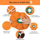 Cat Cone Collar,Cute Waterproof Cat Recovery Collar,Anti-Bite Lick Wound Healing Safety Elizabethan e Collar for Cats,Orange Pumpkin Cat Halloween Costume