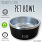 EVELANDO® Premium Dog Food Bowl 32 oz Stainless Steel 4 Cups Small Medium Dog Bowls Non Slip & BPA-Free S M L Pet Water Bowl Platos para Perros Indoor Outdoor Pet Dish Feeder Water and Food Dish
