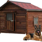 Extra Large Wooden Dog House Outdoor, Waterproof Heavy Duty Dog House Outside with Door and Adjustable Window, Large Outdoor Pet Kennel, 6XL