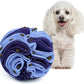Pet Snuffle Ball, Puzzle Sniffing Interactive Dog Ball for Blind Dogs Training Stress Relief Dog Enrichment Toys Treat Machine Washable (15cm, Gradient Purple)