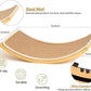 Cat Window Perches, Curved Cat Wall Sisal Mat Bed and 2 Floating Wall Steps, Wall Mounted Climbing Shelves for Sleeping, Playing, and Lounging