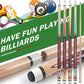 AKLOT Pool Cues,Set of 4 Pool 58" Cue Sticks Canadian Maple Wood Cue Stick for Professional Billiard Players 18 19 20 21 oz