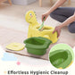 Potty Seat Baby Training Chair Boys Girls Toddler Dinosaur Comfortable children 1-5 years old Baby toilet Animal seat with lid back potty trainer (Yellow)