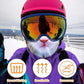 Ski Mask, 3D Cat Ski Mask Balaclava Face Men Women, Cat Mask with Ears, Cute Full Face Shiesty Mask Animal Ski UV Sun Protection Face Mask for Outdoor Hiking Riding Ski Halloween Party Yellow