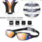 Swim Goggles Swimming Goggles No Leaking with Nose Clip, Earplugs, Swim Cap and Case for Men Women