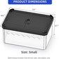 High-Transparency Reptile & Insect Enclosure Terrarium with Magnetic Door, Excellent Ventilation, Easy Cleaning, and Strong, Long-Lasting Build for Gecko, Tarantula, Hermit Crab (7.5x4.9x3.7 Inch)