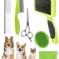 Dog Brush for Shedding Grooming,6 Pack Long-Pin Brush Set for Long Haired Dog Cat Goldendoodles Poodles Doodles Green