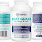 Coat Guard Dry Shampoo for Dogs and Cats - Extra Large 2 lbs Jar, Dog Dry Shampoo Powder, Waterless Dog Shampoo, Anti Itch Relief, Cedar Scented, Anti Dandruff, Hot Spots, Nature's Pure Edge