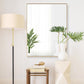 27x36 Inch Orange Gold Bathroom Mirror for Wall, Aluminum Frame Rectangle Rectangular Vanity Mirror, Modern Large for Bedroom, Living Room, Horizontal or Vertical