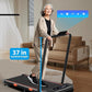 340lb Capacity Walking Pad Treadmill with 12% Incline, Big LED Display Under Desk Treadmill Support Full Manual/3-Preset Countdown/App Mode, Portable Treadmills for Small Spaces