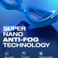 ZIONOR G1 Nava Super Anti-Fog Unisex Swim Goggles Mirror/Bright Smoke Lens