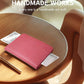 ALLIVE Passport Holder for Travel Women Men,Genuine Leather Passport Cover Wallet,Travel Must Haves Airport Essentials Travel Gifts Pink