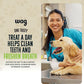 Amazon Brand - Wag Dental Dog Treats to Help Clean Teeth & Freshen Breath - Small, Unflavored, 2.25 pounds, 60 Count (Pack of 1)