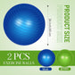 Leyndo 2 Pcs Yoga Ball Exercise Ball Large 26 Inch Exercise Anti Burst Birthing Fitness Ball with Pump, 26 Inches/ 65 cm for Improved Posture, Balance, Yoga, Pilates, Training