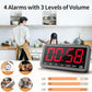 VOCOO Digital Kitchen Timer with 7.8” Extra Large Display, Magnetic LED with 3 Brightness, 4 Alarms and 3 Volume Levels, Battery Powered Countdown Count Up Timer for Cooking, Classroom, Home Gym