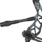 AMEYXGS Archery Bow Stabilizer for Compound Bow, 3K Carbon Fiber 6", 8", 10", 12" 15" Rods, Damping System, Weights Kit, Single Side V-Bar Mount,Quick Disconnect
