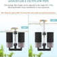 Air Powered Aquarium Sponge Filter with Biochemical Sponge and Ceramic Balls, Quiet Submersible Fish Tank Filter for 8-20Gallon (M-6.7in)