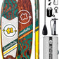 11'Stand Up Paddle Boards Surf Control with Premium SUP Board Accessories Backpack & Removable Fins, 34" Wide Inflatable Paddle Boards of All Skill Levels