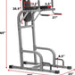 XMARK Knee Raise, Dip Stand with Push Up Station, Commercial Vertical Knee Raise, Captain's Chair, Upper Body and Core Workout Machine