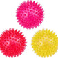 Petizer 3-Pack 3.5" Squeaky Dog Toy Balls - Floating Pool Balls, Spiky Interactive Fetch Toys for Puppy, Chew Toys - Safe, BPA Free