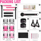 Pilates Bar Kit with Resistance Bands,Pilates Bar with Stackable Bands Workout Equipment for Legs,Hip,Waist and Arm,Exercise Fitness Equipment for Women & Men Home Gym Yoga Pilates